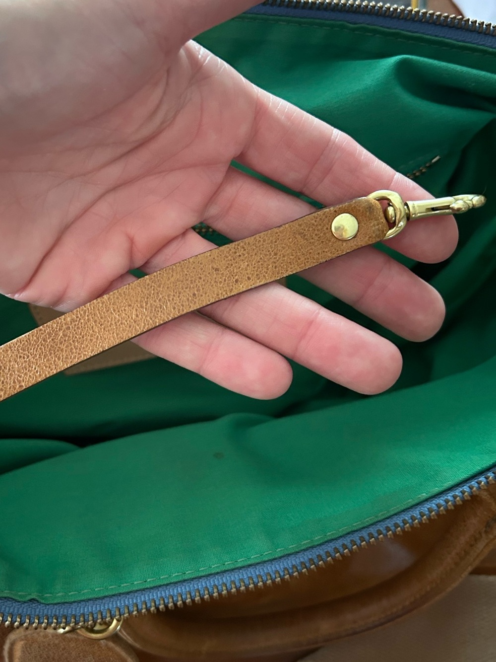 Blair Ritchey Genuine Leather Bag, Mini Hugh in HONEY - Picture 7 of 15